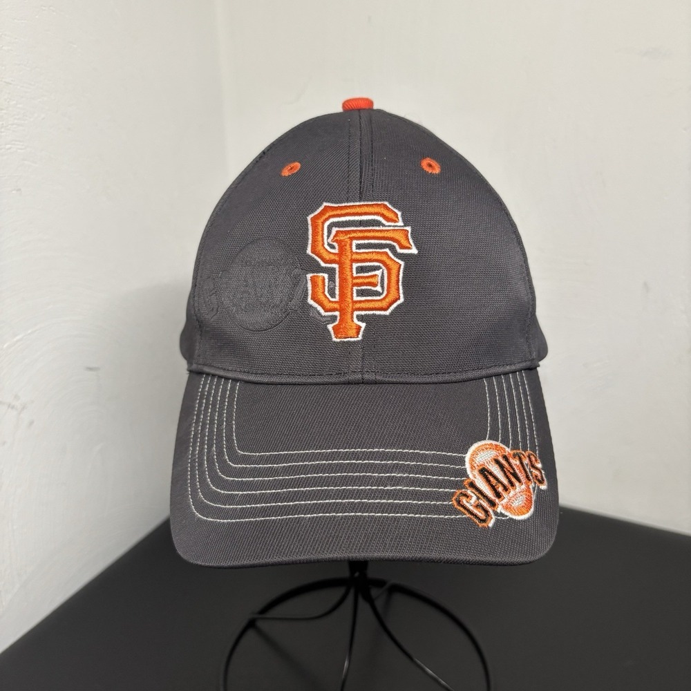 Twins Enterprise Youth Strapback Hat Black OSFA San Francisco Giants Embroidered